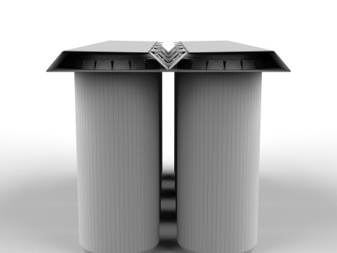 EcoCraft Eight-Can Holder for Sustainable Beverage Packaging 3D Модель