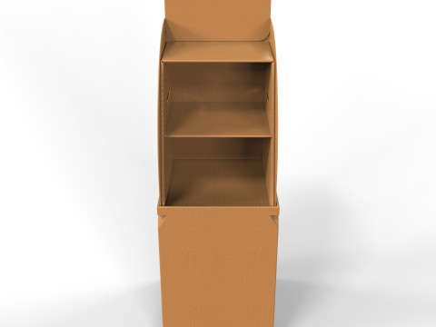 Point of Sale Cardboard Display Stand Modello 3D