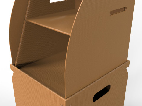 Point of Sale Cardboard Display Stand Modello 3D
