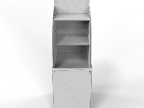 Point of Sale Cardboard Display Stand Modello 3D
