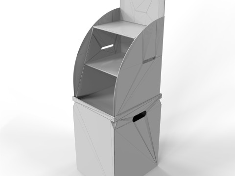 Point of Sale Cardboard Display Stand Modello 3D