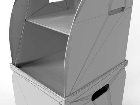Point of Sale Cardboard Display Stand Modello 3D