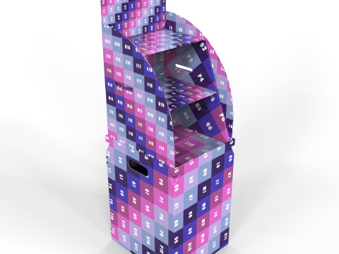 Point of Sale Cardboard Display Stand Modello 3D