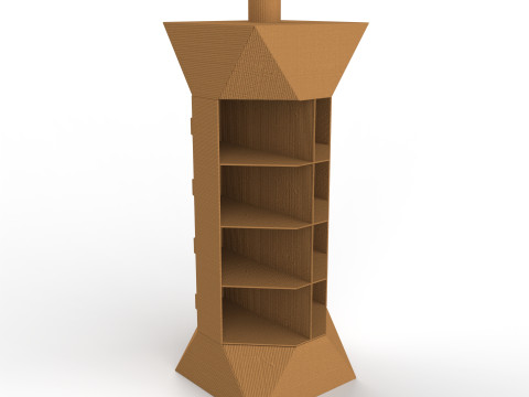 Point of Sale Cardboard Display Stand 3Dモデル