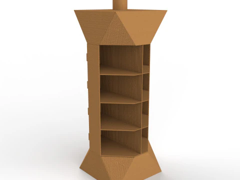 POS(Point of Sale) 골판지 디스플레이 스탠드 3D 모델