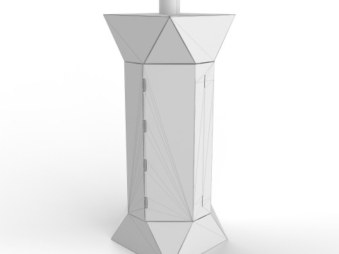 Point of Sale Cardboard Display Stand 3D Model