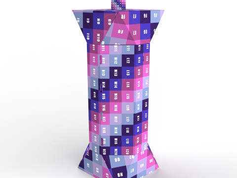 Point of Sale Cardboard Display Stand 3D Model