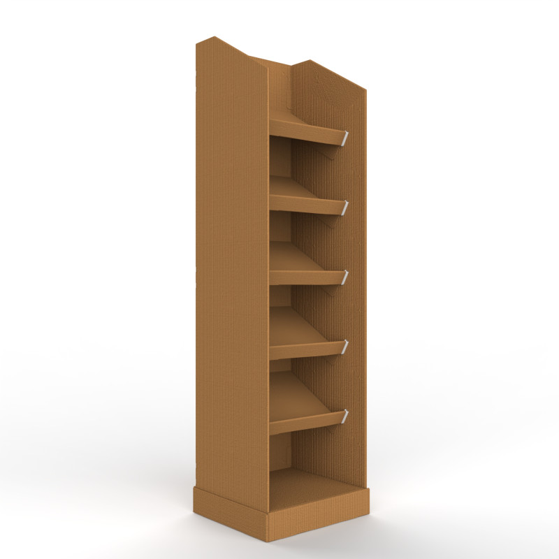 Point of Sale Cardboard Display Stand 3D-Modell .c4d .max .obj .3ds .fbx .stl .blend 