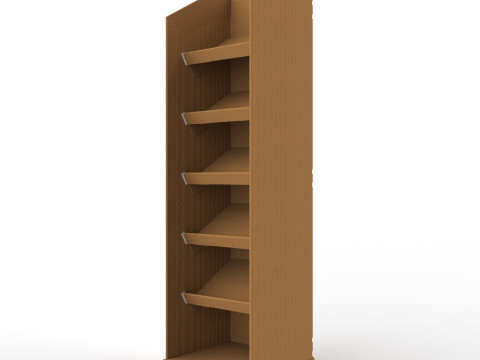 Point of Sale Cardboard Display Stand 3D-Modell