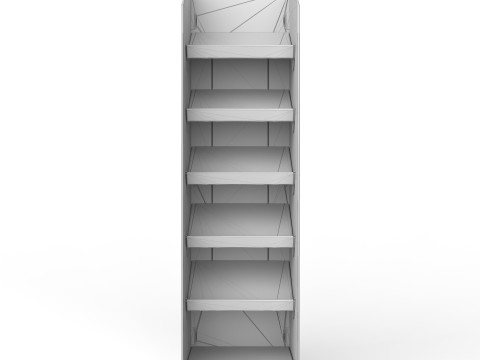Point of Sale Cardboard Display Stand 3D-Modell