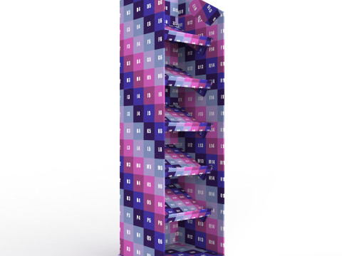 Point of Sale Cardboard Display Stand 3D-Modell