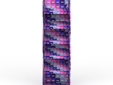 Point of Sale Cardboard Display Stand 3D-Modell