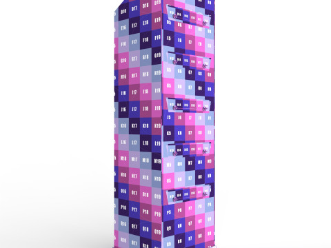 Point of Sale Cardboard Display Stand 3D-Modell