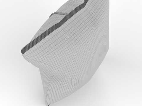 Nachos Chips Bag Packaging Model for Snack Branding 3D Модель
