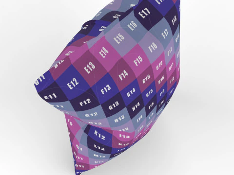 Nachos Chips Bag Packaging Model for Snack Branding 3D Model