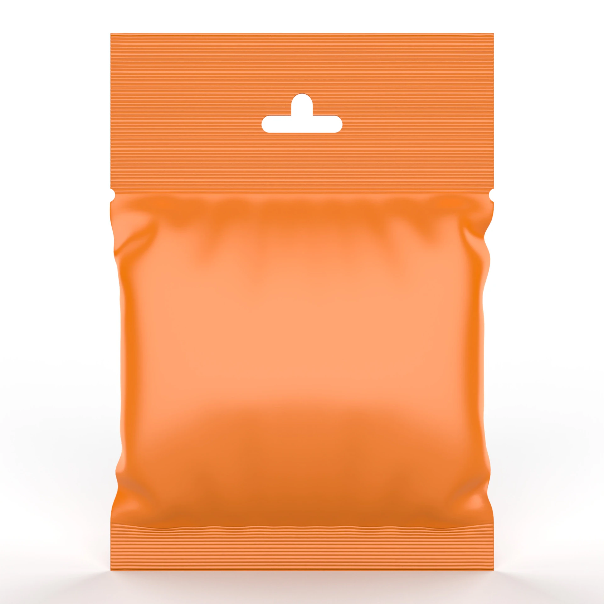 Resealable Hanging Snack Bag Mockup 3D Model .c4d .max .obj .3ds .fbx .stl .blend