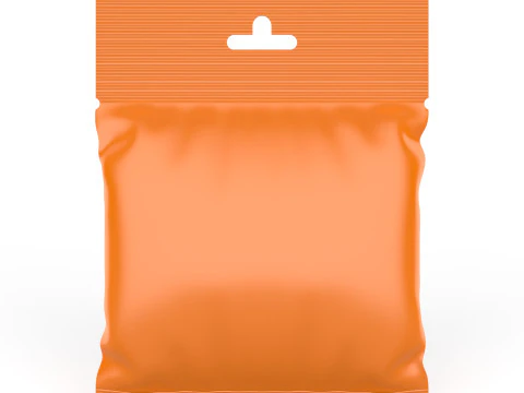 재밀봉 가능한 교수형 스낵백 모형 3D 모델