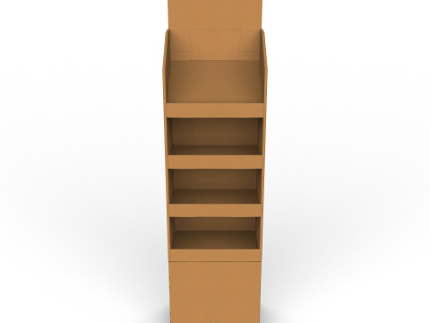 Point of Sale Cardboard Display Stand 3D Model