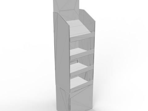 Point of Sale Cardboard Display Stand 3D Model