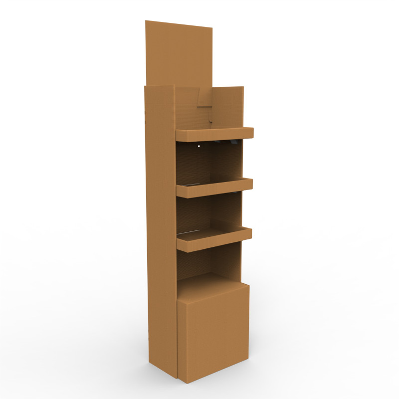 Point of Sale Cardboard Display Stand 3D 模型 .c4d .max .obj .3ds .fbx .stl .blend 