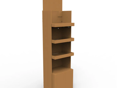 POS(Point of Sale) 골판지 디스플레이 스탠드 3D 모델