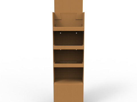 Point of Sale Cardboard Display Stand 3D 模型