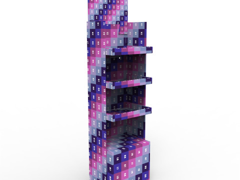 Point of Sale Cardboard Display Stand 3D 模型