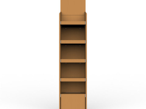 Point of Sale Cardboard Display Stand 3D Model
