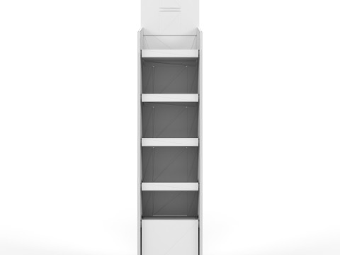 Point of Sale Cardboard Display Stand 3D Model