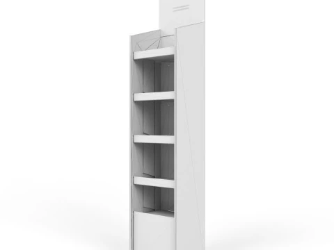 Point of Sale Cardboard Display Stand 3D Model