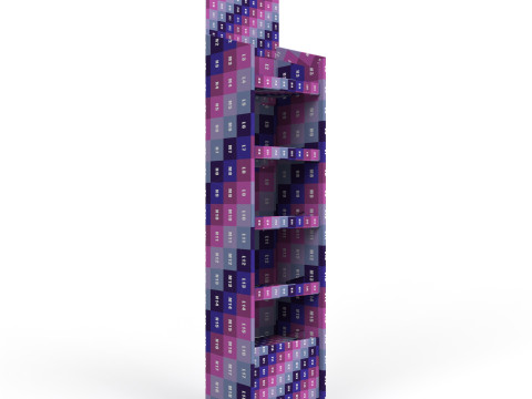 Point of Sale Cardboard Display Stand 3D Model