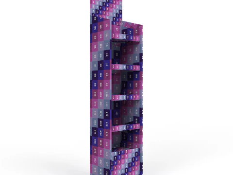 Point of Sale Cardboard Display Stand 3D Model