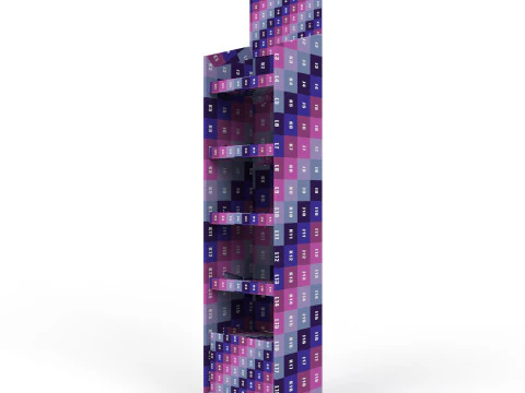 Point of Sale Cardboard Display Stand 3D Model