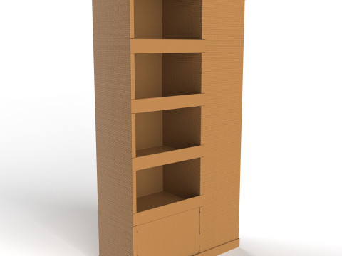 Point of Sale Cardboard Display Stand 3D Model
