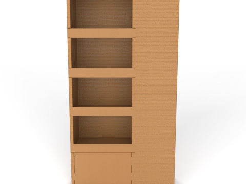 Point of Sale Cardboard Display Stand 3D Model