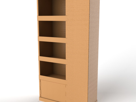 Point of Sale Cardboard Display Stand 3D Model