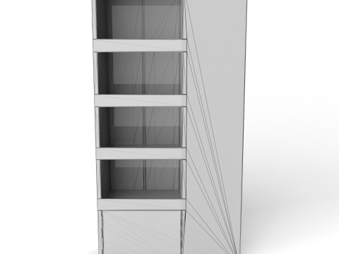 Point of Sale Cardboard Display Stand 3D Model