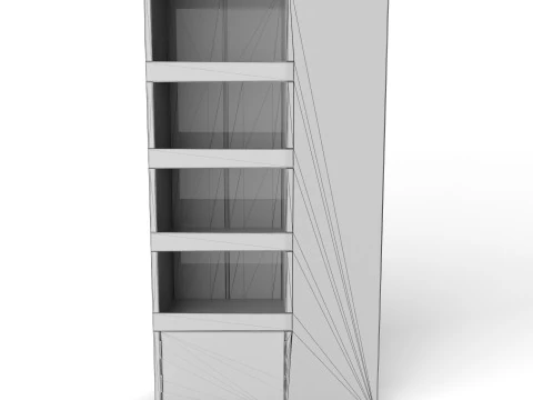 Point of Sale Cardboard Display Stand 3D Model