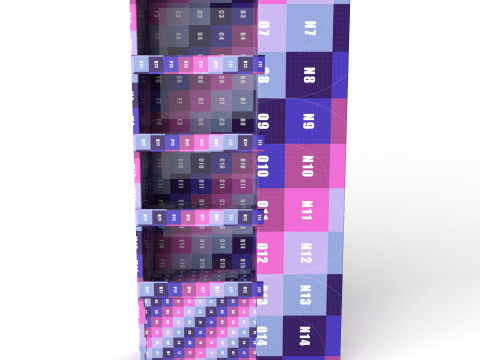 Point of Sale Cardboard Display Stand 3D Model