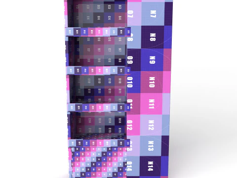 Point of Sale Cardboard Display Stand 3D Model