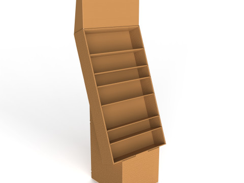 Point of Sale Cardboard Display Stand 3D-Modell