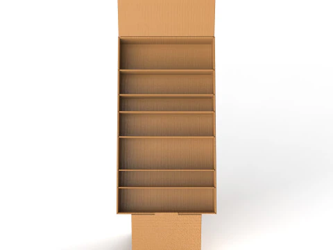 Point of Sale Cardboard Display Stand 3D Model