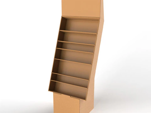 Point of Sale Cardboard Display Stand 3D Model