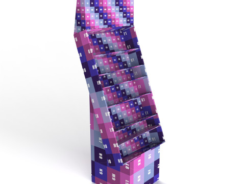 Point of Sale Cardboard Display Stand 3D 모델