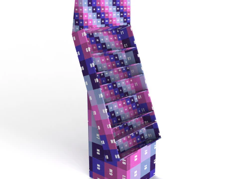 Point of Sale Cardboard Display Stand 3D Model