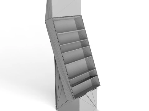 Point of Sale Cardboard Display Stand 3D Model