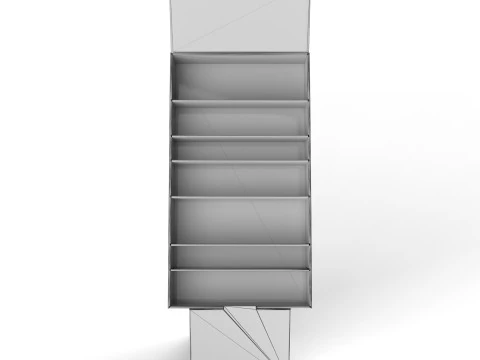 Point of Sale Cardboard Display Stand 3D Model