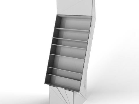 Point of Sale Cardboard Display Stand 3D 모델