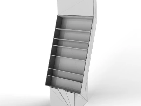 Point of Sale Cardboard Display Stand 3D Model