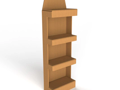 POS(Point of Sale) 골판지 디스플레이 스탠드 3D 모델